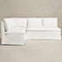 Nelly Performance L-Shape Banquette - White Modern L-Shape Banquette | L-Shape Banquette Seating | Kinwell Furniture | Modular Dining Banquette Set